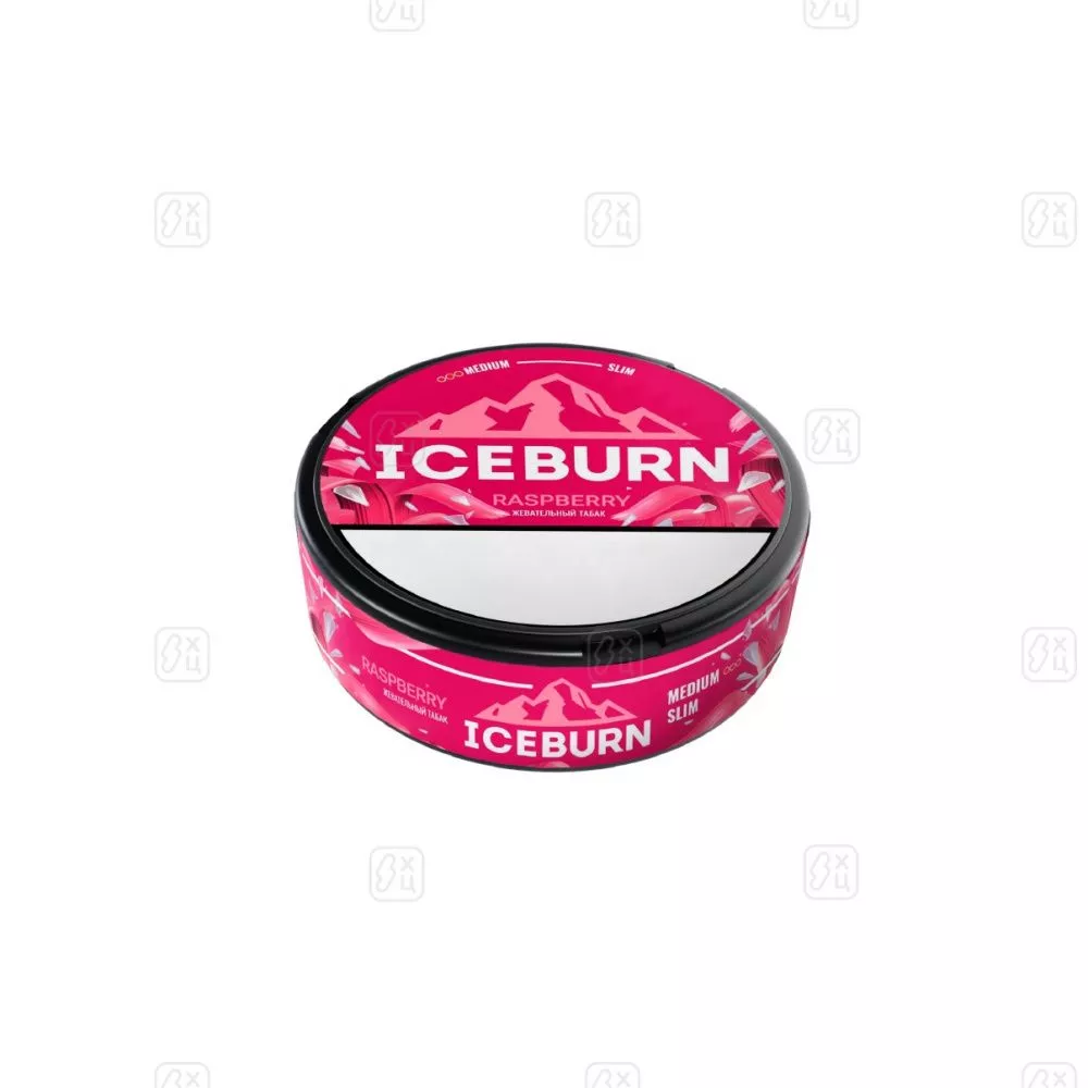 Жевательный_табак_«Iceburn»_slim_medium_«Raspberry»