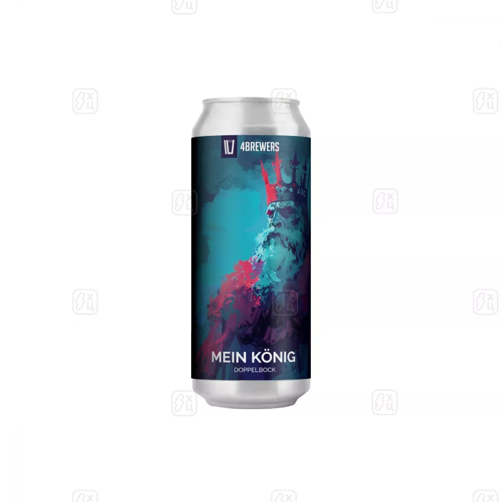 Пиво 4BREWERS Бокбир 2(MEIN KONIG) банка 0,45л