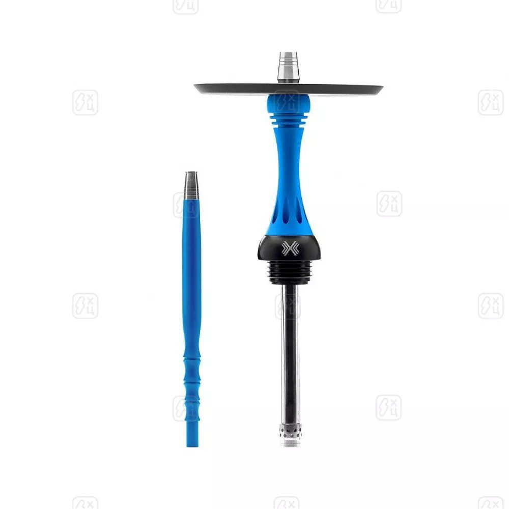 Кальян_Alpha_Hookah_X_BOX_Blue_Matte_без_колбы_