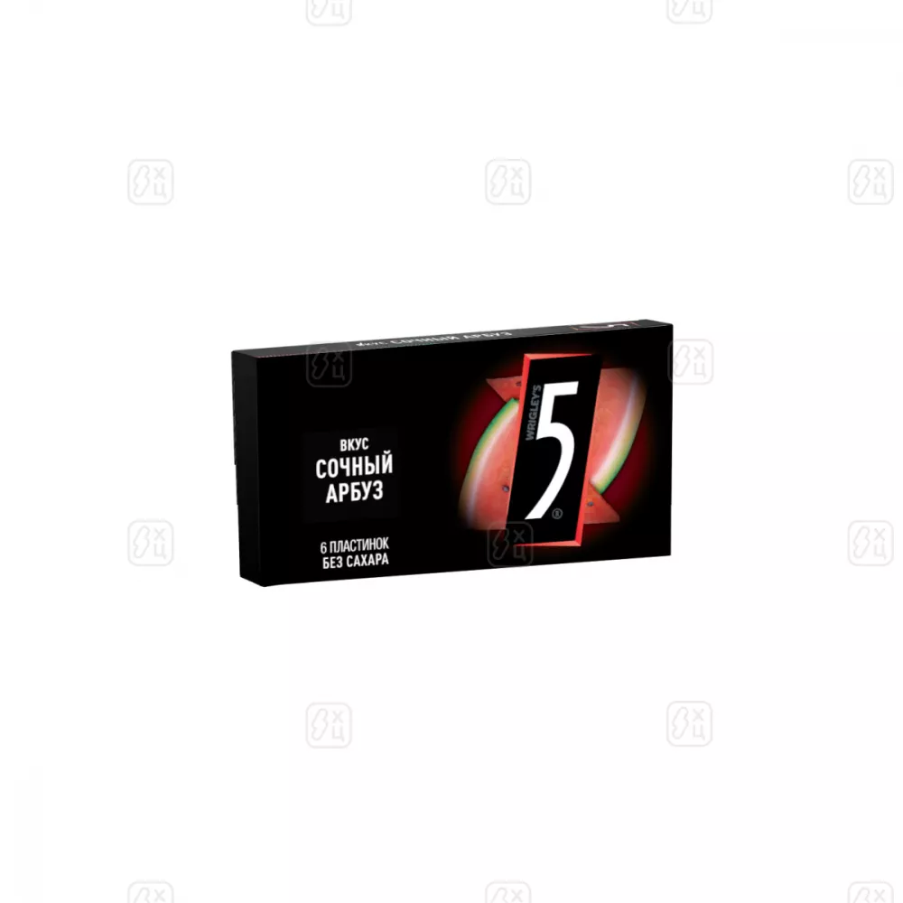 Жев_Резинка_Wrigley's_5_Сочный_арбуз_1шт_15_6г