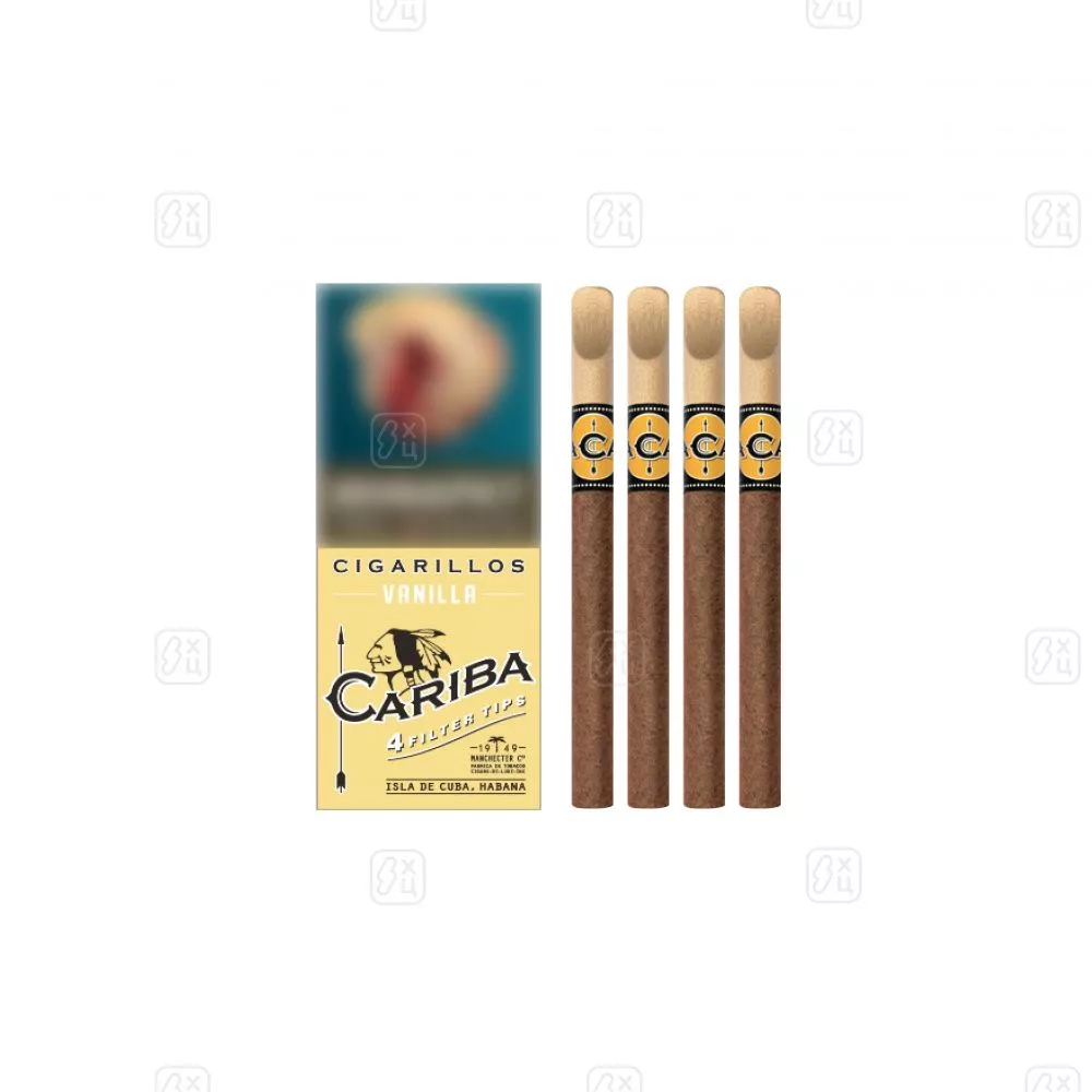 6_Сигариллы_c_деревянным_мундштуком_CARIBA_Vanilla_пачка_4шт_