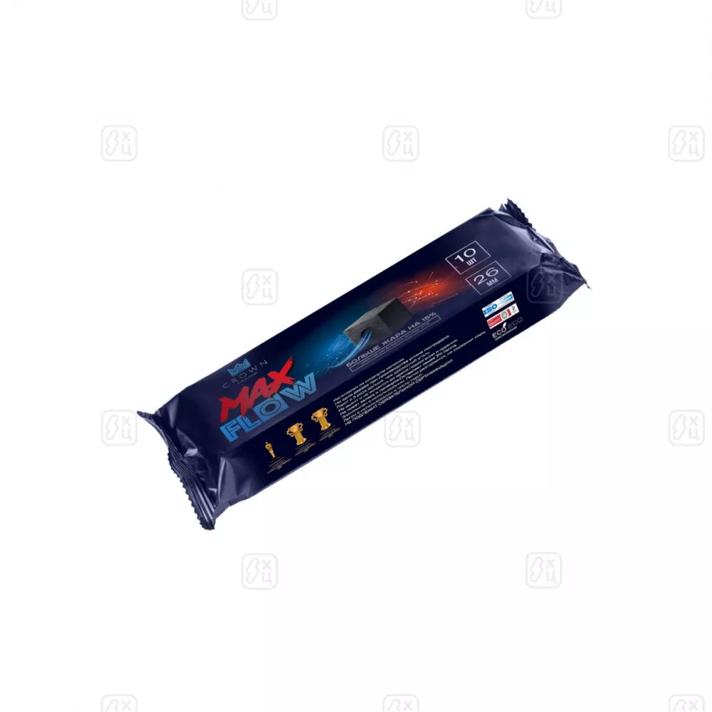 Уголь Crown MaxFlow 26мм (10шт, 0,166 кг)_