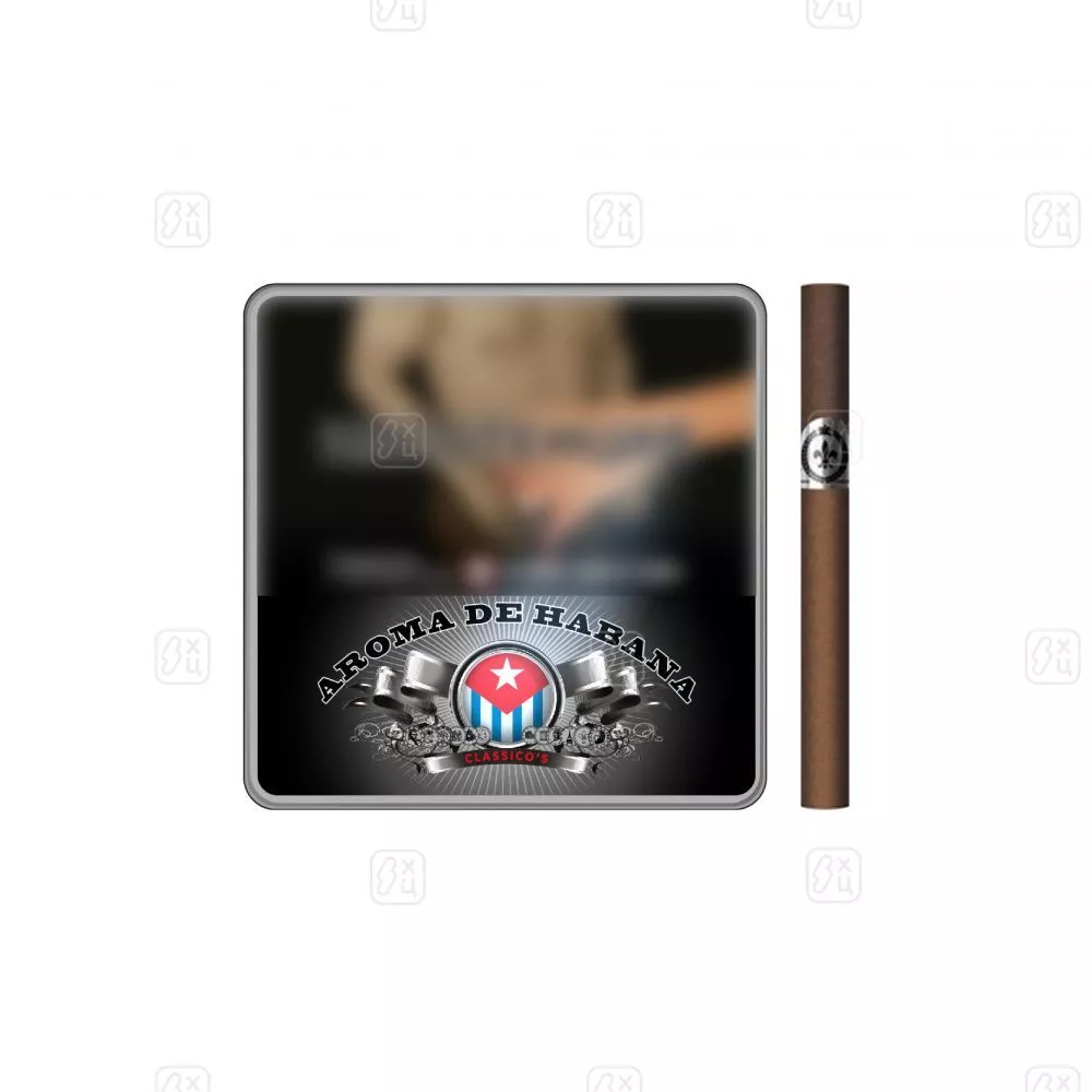 9_Сигариллы_c_фильтром_Aroma_de_Habana_Classico's_портсигар_10шт