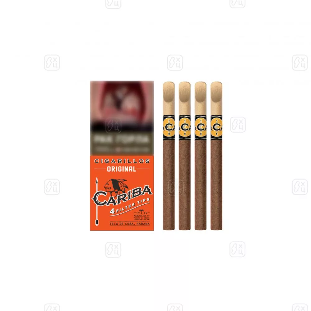66_Сигариллы_c_деревянным_мундштуком_CARIBA_Original_пачка_4шт_