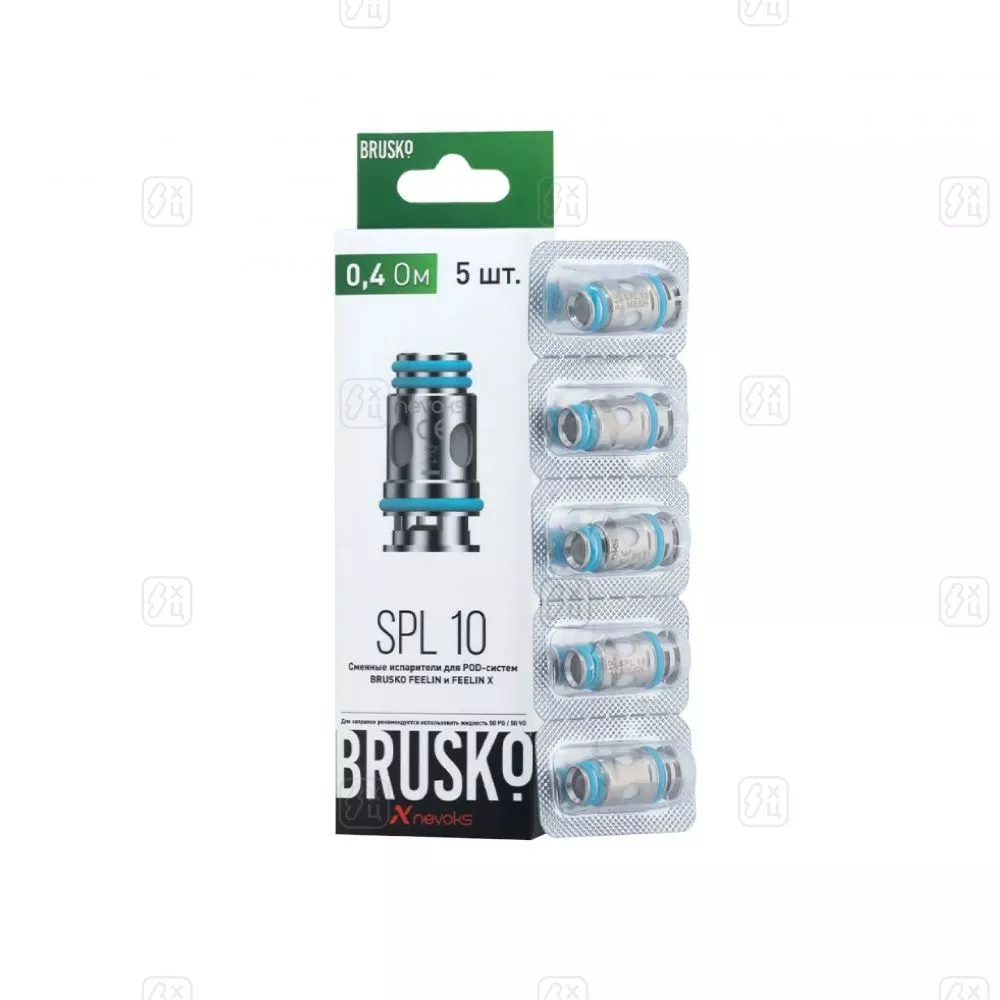 81_Испаритель_BRUSKO_FEELIN_SPL_10,_0_4_Ом,_упак_5_шт