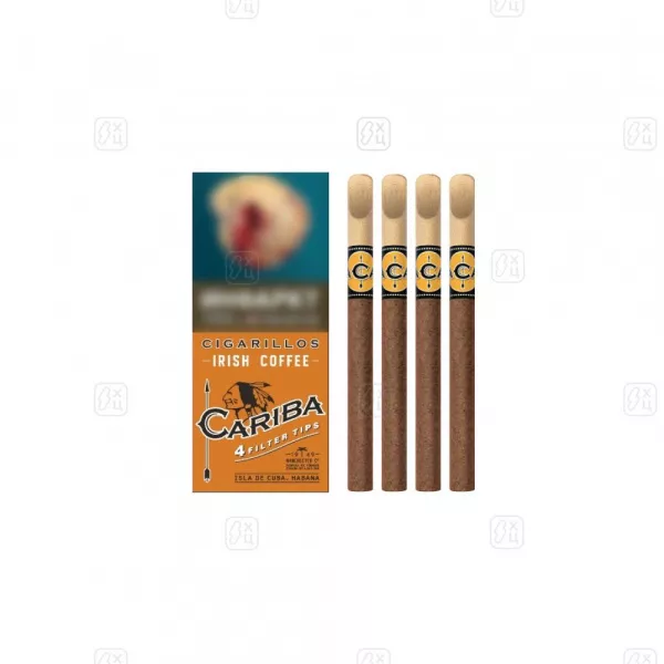 135_Сигариллы_c_деревянным_мундштуком_CARIBA_Irish_Coffee_пачка