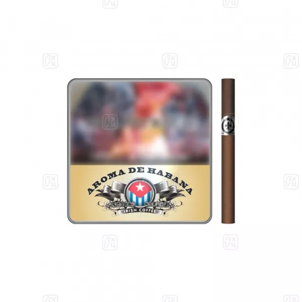 12_Сигариллы_c_фильтром_Aroma_de_Habana_Irish_Coffe_портсигар_10шт
