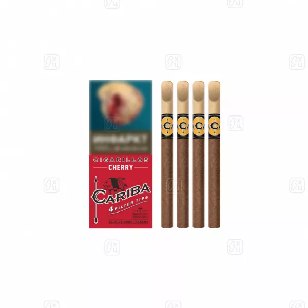 65_Сигариллы_c_деревянным_мундштуком_CARIBA_Cherry_пачка_4шт_
